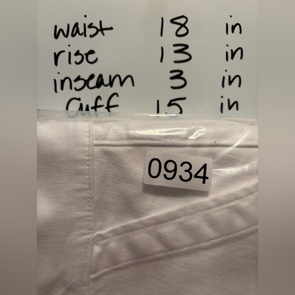 NEW J. Crew Denim Shorts High Waist Big Pockets Casual Preppy Sz 32 White 0934 - Picture 8 of 8